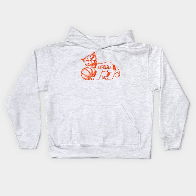 Defunct Trenton Bengals Basketball Team Kids Hoodie by Defunctland